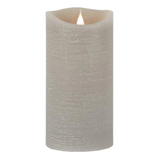 Gray Simplux LED Designer Wax Candle with Remote For Sale