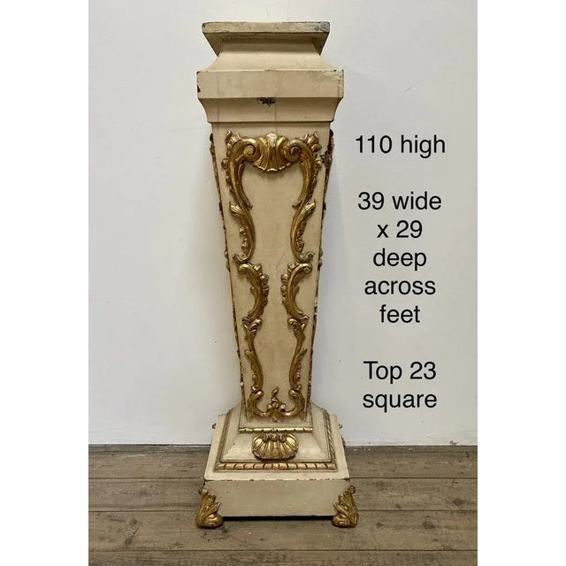 Decorative French Pedestal Table For Sale - Image 3 of 10