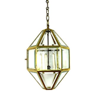 Large Antique Vienna Secession Pendant Lamp by Josef Hoffmann For Sale