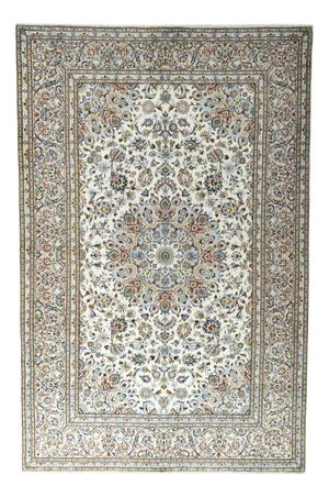 Middle Eastern Hand-Knotted Kashan Cork Rug