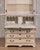 Traditional European two-part vitrine cabinet with fine carvings, circa 1790 For Sale - Image 3 of 17
