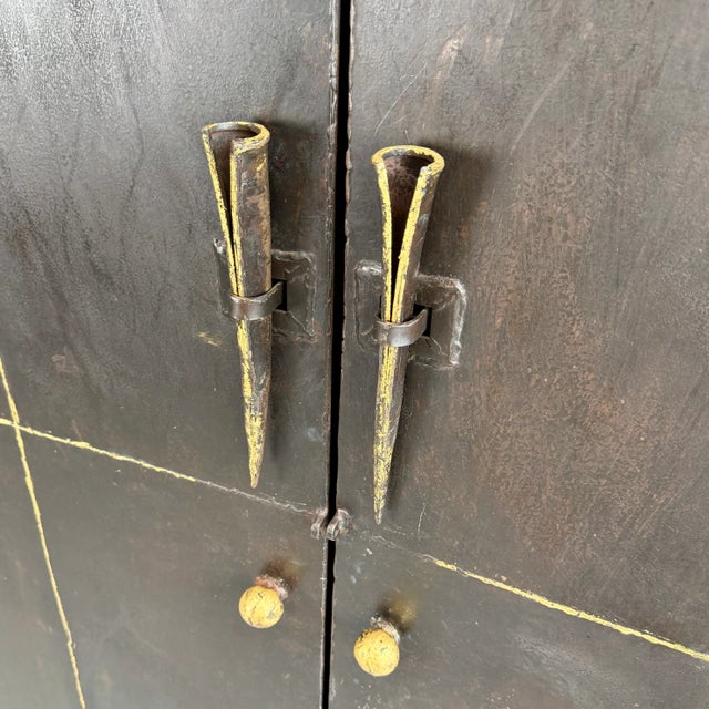 Swiss Sculptural Iron Cabinet, 1995 For Sale - Image 13 of 15