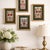 A curated set of four vintage Turkish folk art needlepoint panels, each hand-stitched with traditional Anatolian-inspired...