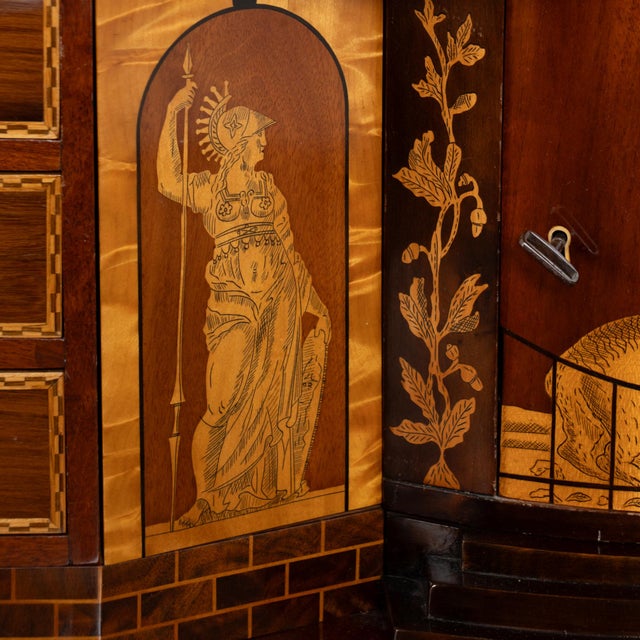 Early 19th Century Danish Mahogany Empire Inlaid Secretary Bureau For Sale - Image 13 of 16