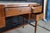 Antique American Sheraton Inlaid Mahogany Marble Top Writing Desk Library Table For Sale - Image 13 of 14