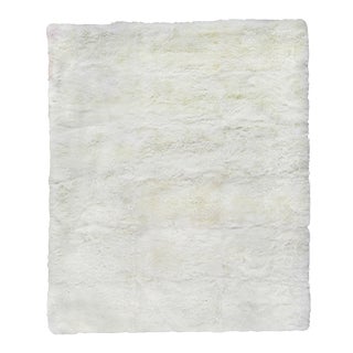 Denis Shag Sheepskin Ivory Rug-9'6"x13'6" For Sale