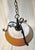 Wrought Iron + Enameled Steel & Glass Globe Swag Pendant, 1960's For Sale In Dallas - Image 6 of 10