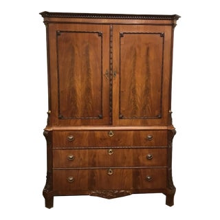 Antique Dutch Mahogany Armoire For Sale