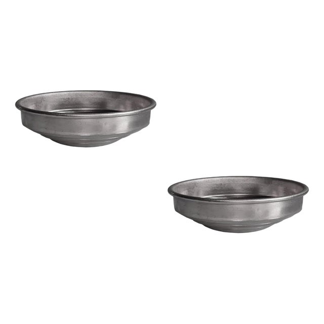RL 03 Mini Bowls in Brushed Aluminum by Caspal, Set of 2 For Sale