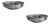 RL 03 Mini Bowls in Brushed Aluminum by Caspal, Set of 2 For Sale
