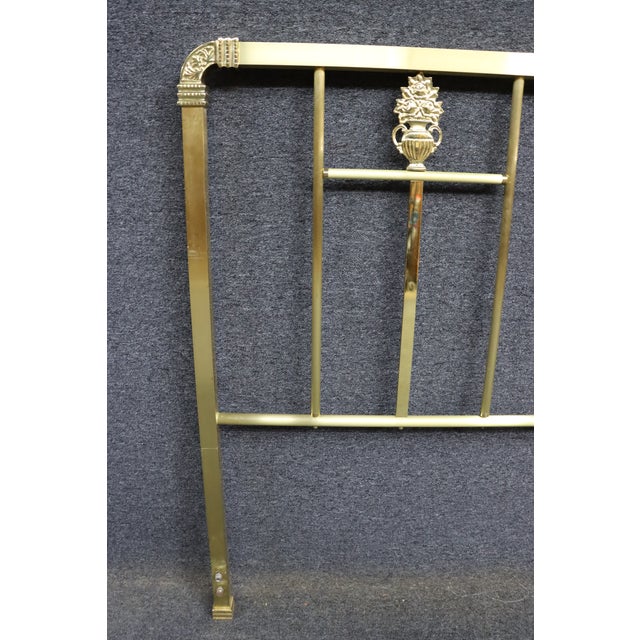 Wesley Allen Brass King Headboard For Sale - Image 4 of 11