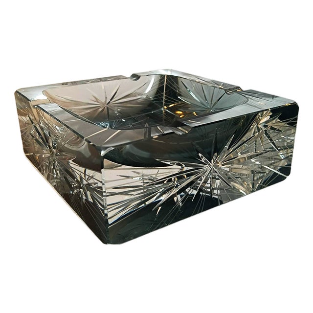 Big Square Ashtray in Murano Glass by Mandruzzato, 1970s For Sale