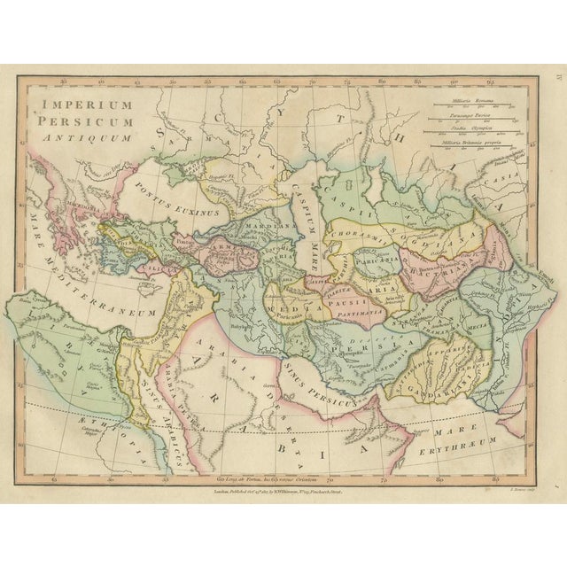 Antique Map of the Ancient Middle Eastern Empire, 1817 For Sale - Image 4 of 10