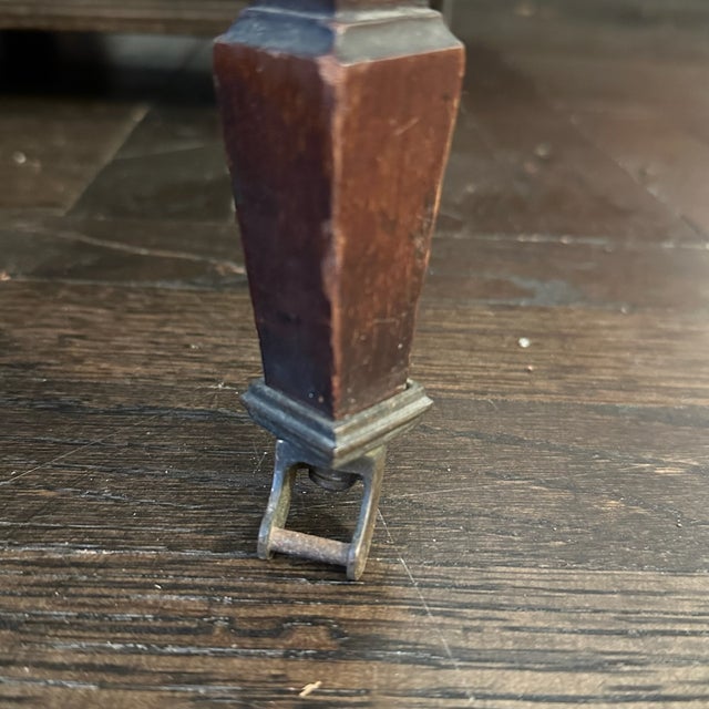 Antique Edwardian Carlton House Desk in Tiger Maple For Sale - Image 9 of 12