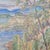 An original swedish mid-century oil painting on panel, signed c. Åmell and dated 1948. Depicting a quiet river landscape...