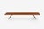 Arthur Espenet Carpenter Wrought Iron Coffee Table in Narra Wood 1960 Great length for those long sofas, or used behind...