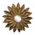 Vintage Hollywood Regency Style Gilt Metal Sunburst Mirror For Sale