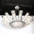 David Gueron Degue Art Deco Geometric Frosted Glass & Nickeled Starburst Chandelier Signed Degué For Sale - Image 4 of 18