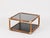Bamboo, Brass and Smoked Glass Coffee Table in the style of Gabriella Crespi, Italy, 1970s For Sale - Image 12 of 14
