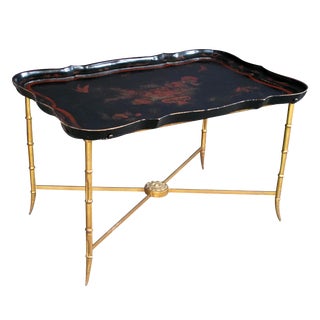 French 1940s Tray Table by Maison Bagués, Paris For Sale