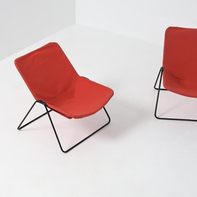 Red G1 Chair by Pierre Guariche for Airborne For Sale - Image 8 of 18
