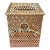 Hollywood Regency Gold Ormolu Filigree Tissue Holder Cover For Sale