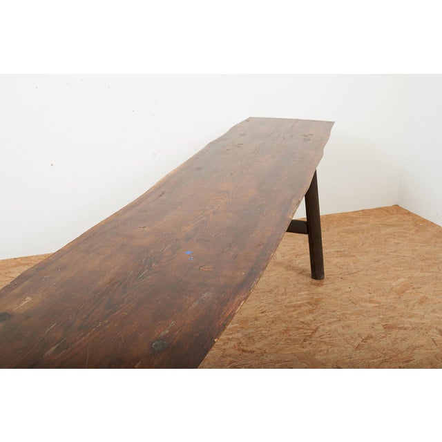 Black Fir Console Table with Cedar Wood Top For Sale - Image 8 of 15
