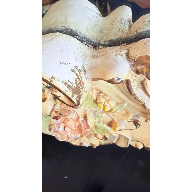 Finesse Originals Vintage Finesse Originals Ornate Rococo Floral Wall Mirror For Sale - Image 4 of 18