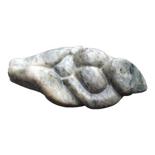 Voluptuous Abstract Nude Jade Carved Sculpture For Sale