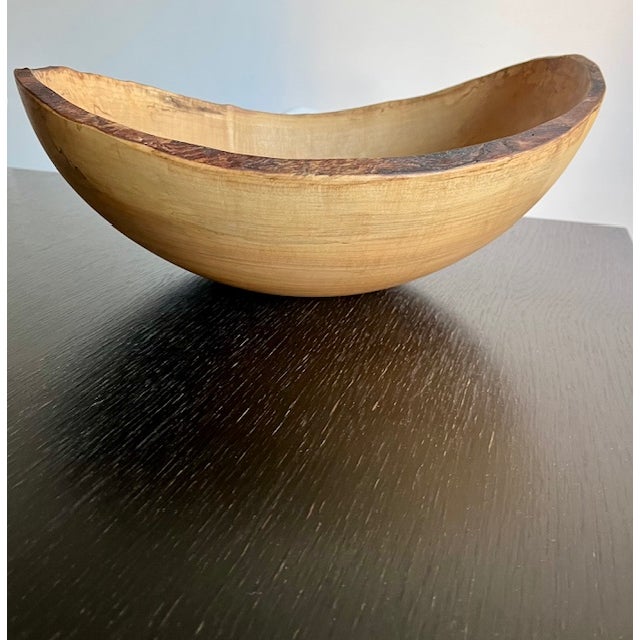 Contemporary Collector’s Piece - Spencer Peterman Spalted Maple Bowl, Calvin Klein Home Exclusive Collaboration For Sale - Image 3 of 9
