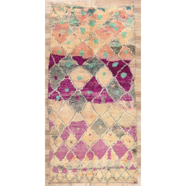 Vintage Boujad Moroccan Rug - 06'01 X 12'07 For Sale - Image 9 of 10