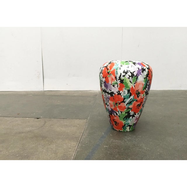 Large Vintage Postmodern German Floral Floor Vase from Steuler For Sale - Image 10 of 18