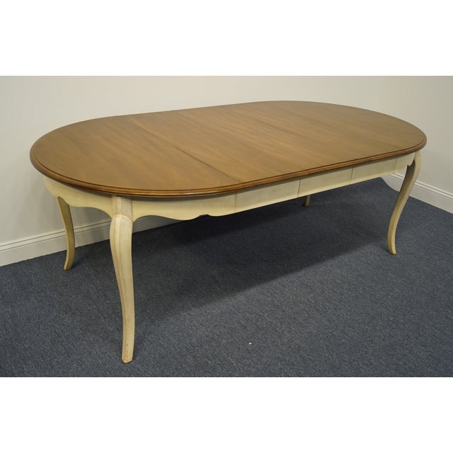 French Provincial Drexel Heritage Country Painted Off White / Cream 80