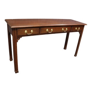 Harden Chinese Chippendale Style Mahogany Console Table For Sale