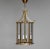 Metal French Neoclassic Bronze Lantern with Curved Glass, 1970s For Sale - Image 7 of 7