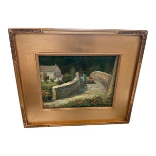 “The Road to Killarney “ Vintage Landscape Oil Painting by Aleksandr Stravin For Sale