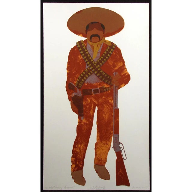 Louis De Mayo "Revolutionary Figure" Signed Ltd Ed Serigraph Artwork For Sale - Image 4 of 6