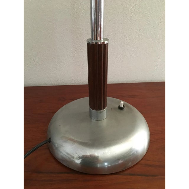 Mid-Century Italian Chrome Plated Table Lamp, 1940s For Sale - Image 7 of 12