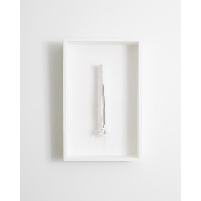 A rare and unique swedish mid century framed and rolled paper "untitled" artwork object by the swedish artist rune hagberg...