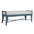 David Francis Malacca Bench - Regatta Blue For Sale - Image 4 of 6