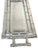 Hollywood Regency Arthur Court Attributed Faux Bamboo Cast Pewter Gallery Tray with Handles For Sale - Image 3 of 10