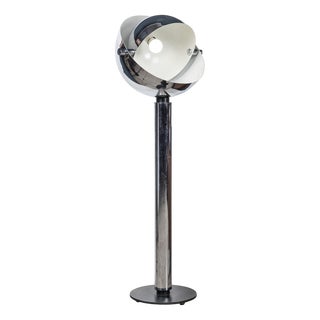 20th Century Italian Space Age Chrome Floor Lamp, 1970s For Sale