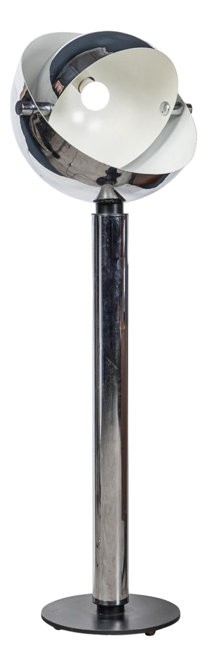 20th Century Italian Space Age Chrome Floor Lamp, 1970s