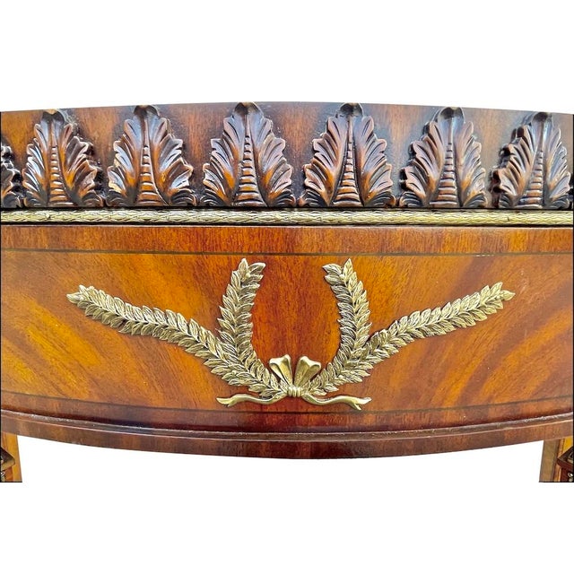 Wood Vintage Maitland Smith Empire Style Console For Sale - Image 7 of 13
