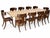 Mid-Century Modern Klismos Style Solid Walnut Dining Chairs -Set of 10 For Sale - Image 3 of 7
