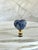 Farmhouse Sodalite Heart Lamp Finial on Brass Hardware For Sale - Image 3 of 4