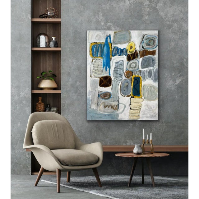 Contemporary Abstract Original Oil Painting on Canvas For Sale - Image 9 of 12