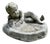 Garden Bird Bath with Small Child Feeding the Birds, 1950 For Sale