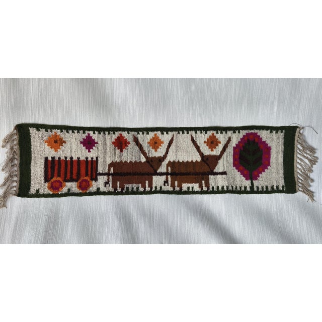 Decorative Wall Tapestry by Janowska, 1970s For Sale - Image 4 of 8