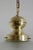 Italian Brass and Cut Glass Pendant Lamp, 1970s For Sale - Image 6 of 14